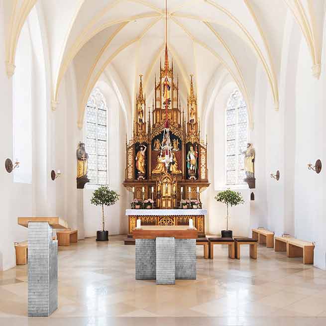 Gestaltung Sakrale Ausstattung aus Neusilber