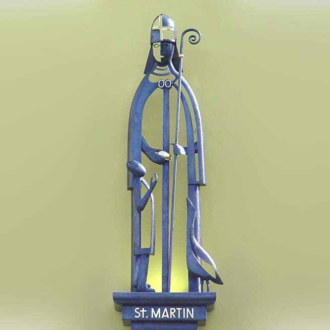 Halbplastische Skulptur aus Bronze