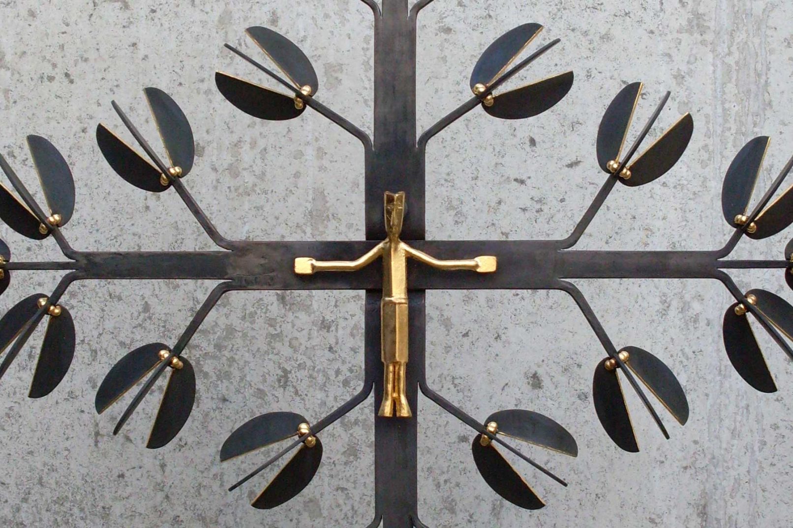 Detail der vergoldeten Christus-Figur