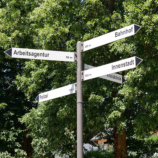 Wegweisersystem Ebersberg