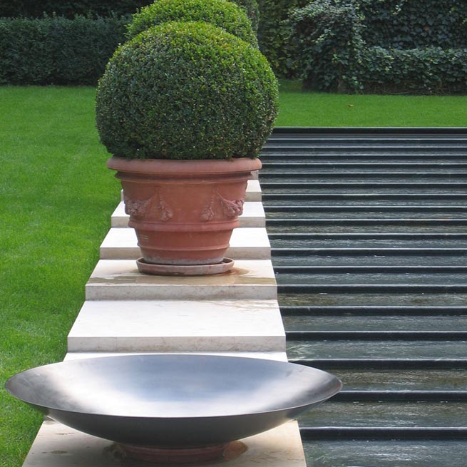 Bronzeschalen für Wassertreppe - Vorschau