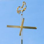 Vergoldetes Turmkreuz aus Stahl Seliger Pater Rupert Mayer