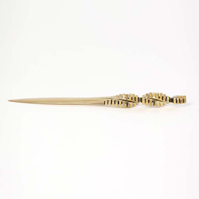 Brieföffner Littera aus Bronze