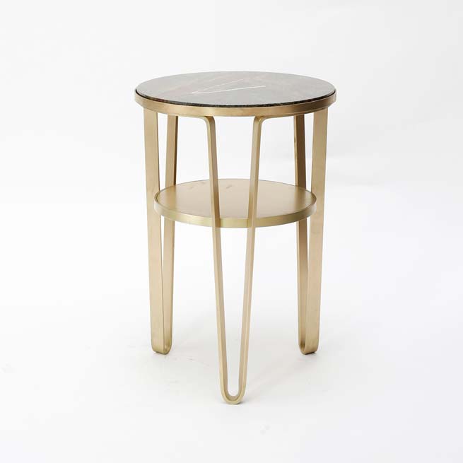 Beistelltisch William aus Bronze geschmiedet