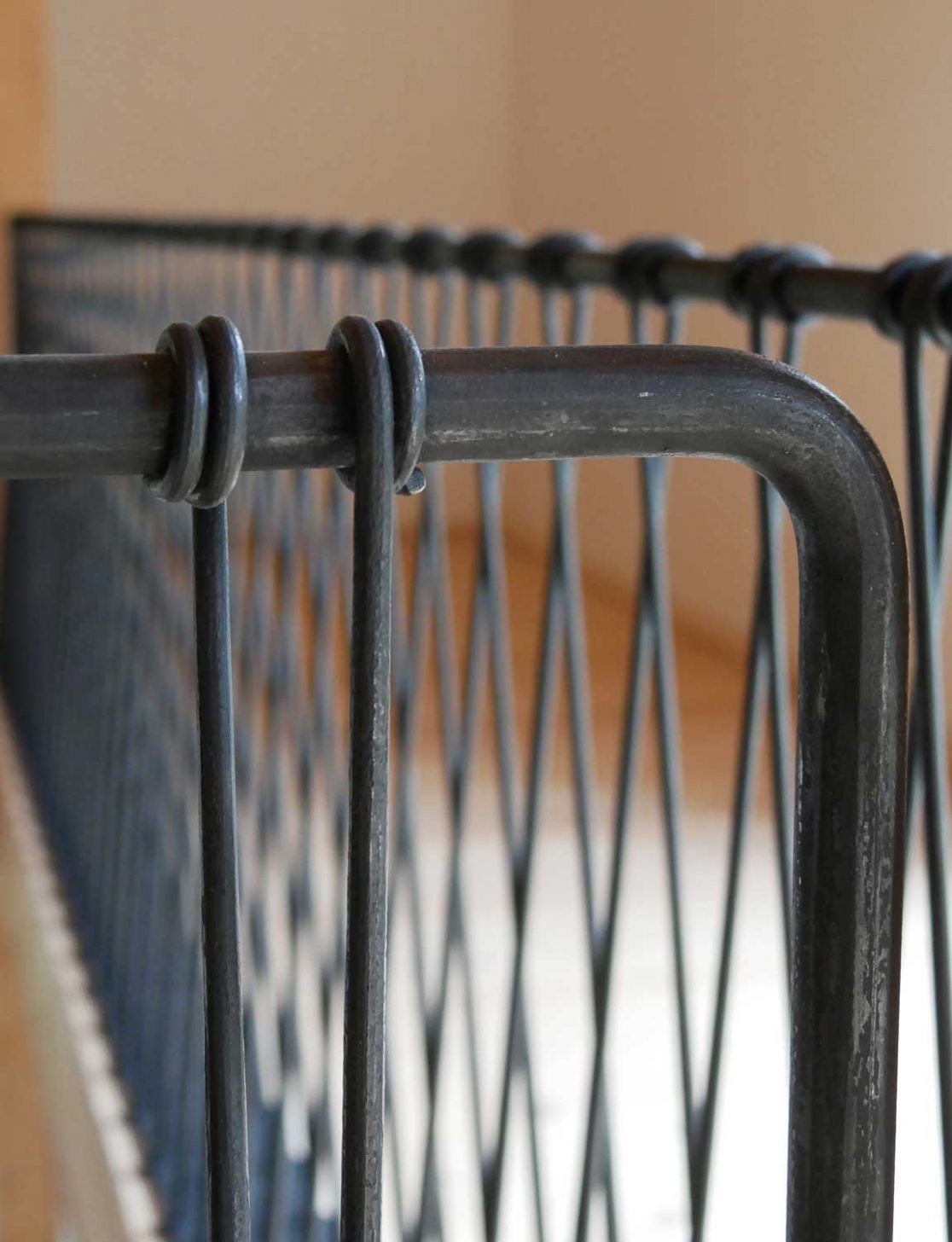 Detail des gewickelten Galeriegeländers