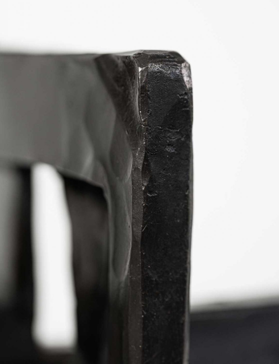 Geschmiedetes Detail des fünfarmigen Kerzenleuchters