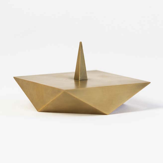 Kerzenleuchter Cubist aus Bronze