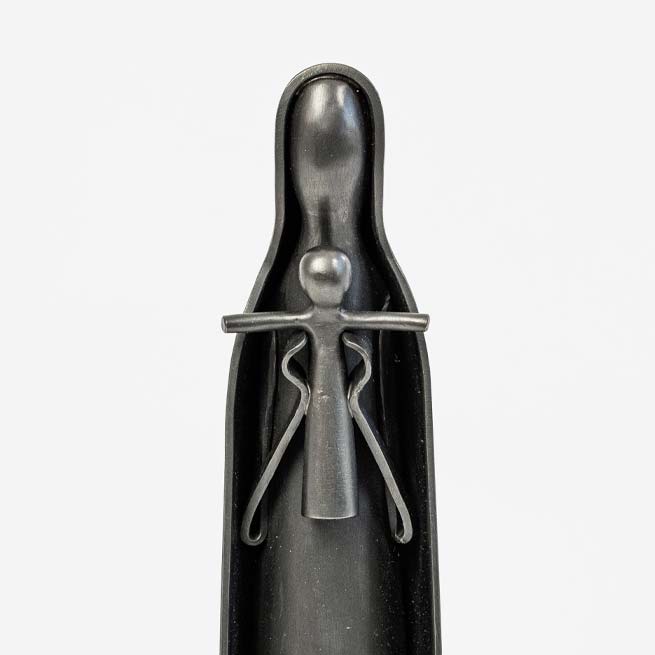 Kleinskulptur Madonna aus Bronze