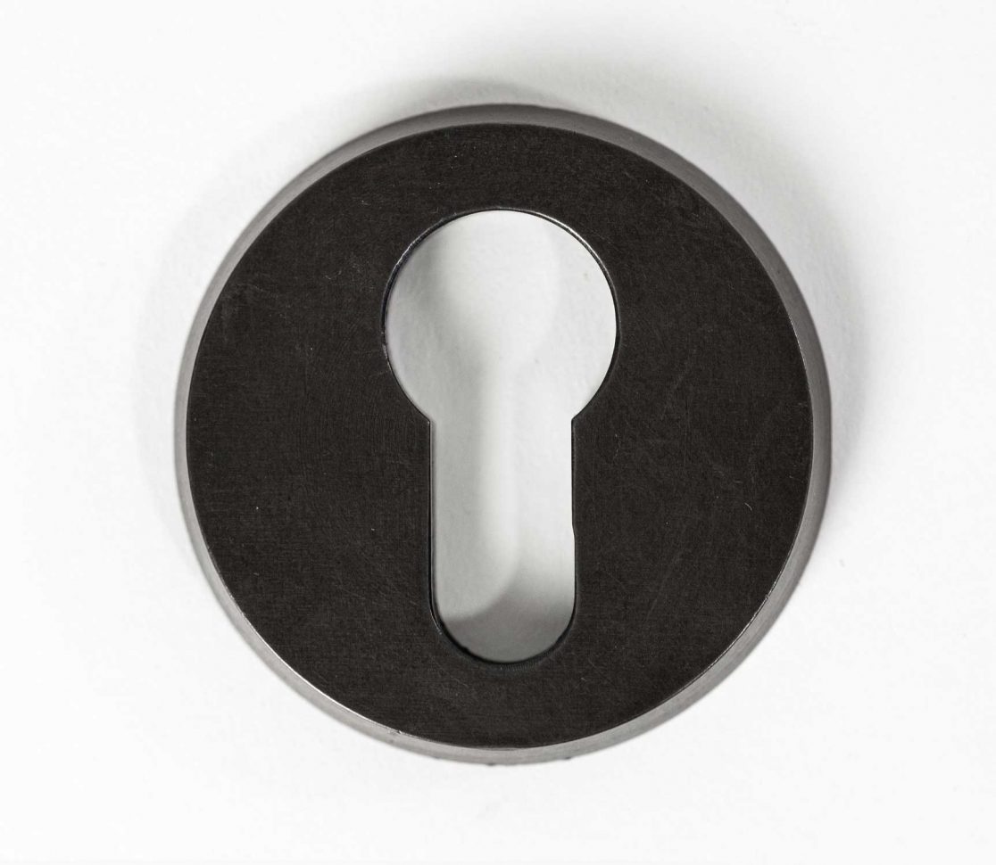 PZ-Rosette rund aus Bronze ohne Bohrlöcher